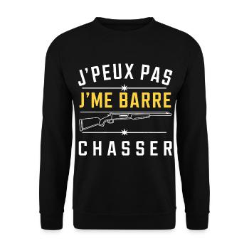 I can't, I'm going to hunt - Unisex Sweatshirt - black - Front - Alina (178cm) & Michal (187cm)