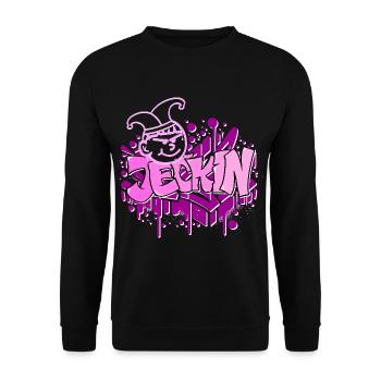 Jeckin Kölner Karneval Koffetti kölle alaaf - Unisex Pullover - Schwarz - Vorne - Alina (178cm) & Michal (187cm)