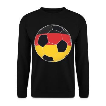 Soccer Germany national team gift - Unisex Sweatshirt - black - Front - Alina (178cm) & Michal (187cm)