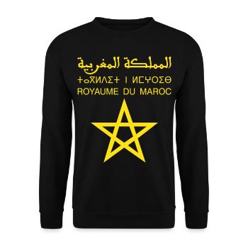 Morocco - Unisex Sweatshirt - black - Front - Alina (178cm) & Michal (187cm)