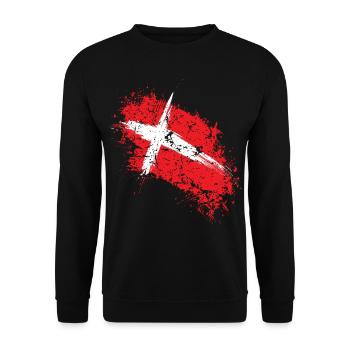 Denmark - Unisex Sweatshirt - black - Front - Alina (178cm) & Michal (187cm)