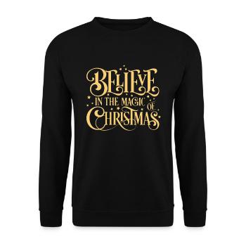 Tee shirt Cadeau Noël Homme Drôle Femmes - Sweat-shirt Unisexe - noir - Devant - Alina (178cm) & Michal (187cm)
