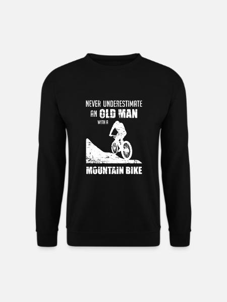 Mountainbike Fahrrad MTB Bike Biker Geschenkidee - Unisex Pullover - Schwarz