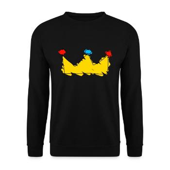 Krone - Unisex Pullover - Schwarz - Vorne - Alina (178cm) & Michal (187cm)