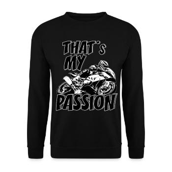 Cool Superbike Motif 1000R Moto GP Supermoto Bi - Unisex Sweatshirt - black - Front - Alina (178cm) & Michal (187cm)