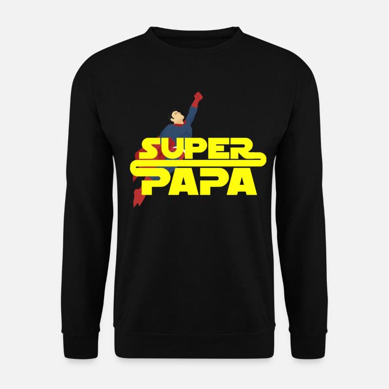 Papa Vater - Unisex Pullover - Schwarz