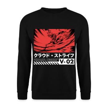 CLOUD STRIFE black - Unisex Sweatshirt - black - Front - Alina (178cm) & Michal (187cm)
