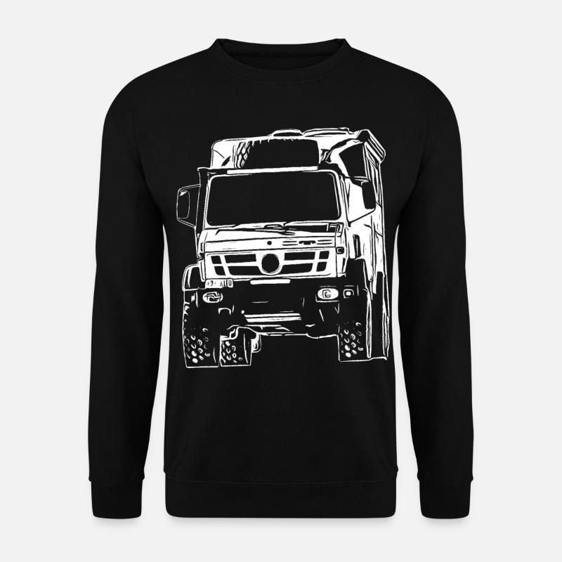 Unimog , Nutzfahrzeug, Lkw, Unimog 406, Traktor - Unisex Pullover - Schwarz