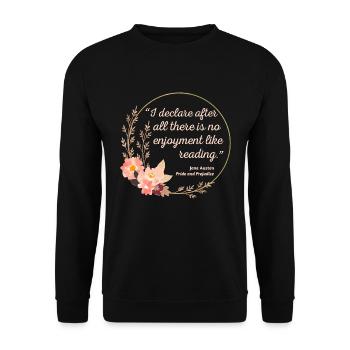 Pride and Prejudice Quote III - Cute Style - Unisex Sweatshirt - black - Front - Alina (178cm) & Michal (187cm)