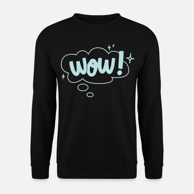 Wow! mint - Unisex Pullover - Schwarz