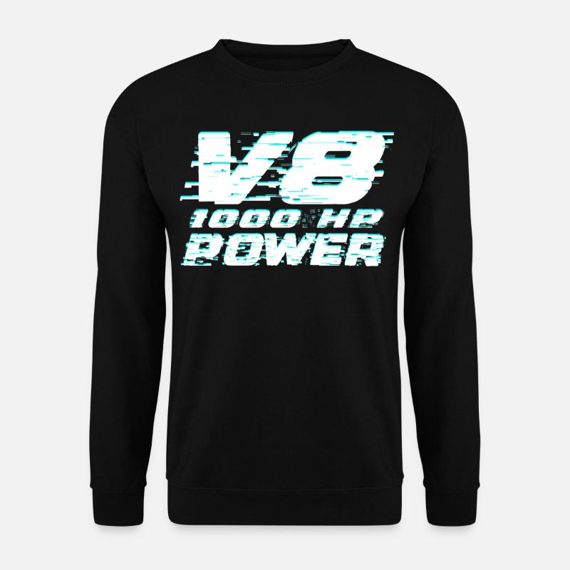 V8 - Sweat-shirt Unisexe - noir