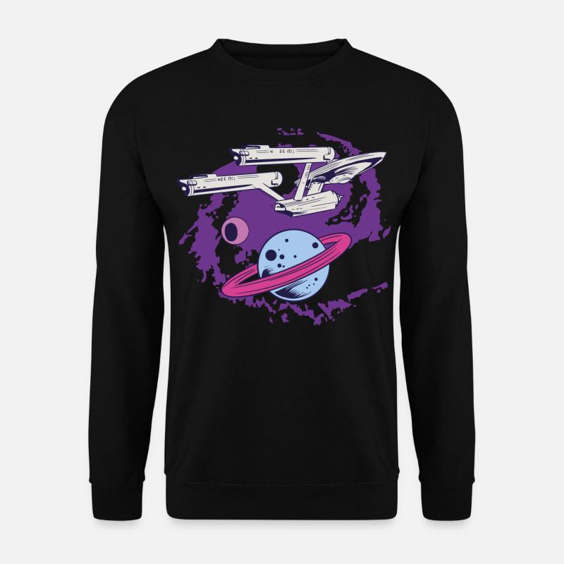 Star Trek The Original Series Enterprise Planet - Unisex Pullover - Schwarz