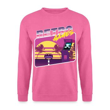 Retro Games - Unisex Pullover - Pink - Vorne