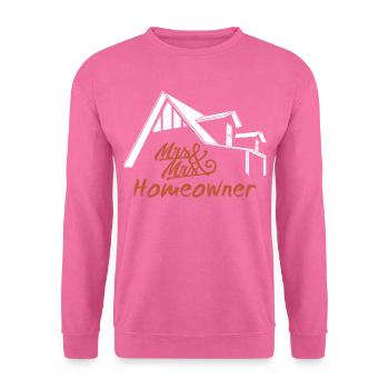 Fête d’emménagement M. et Mme Propriétaire - Sweat-shirt Unisexe - rose - Devant