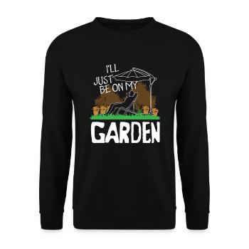 Garden Relaxation Relax Gift Quote - Unisex Sweatshirt - black - Front - Alina (178cm) & Michal (187cm)