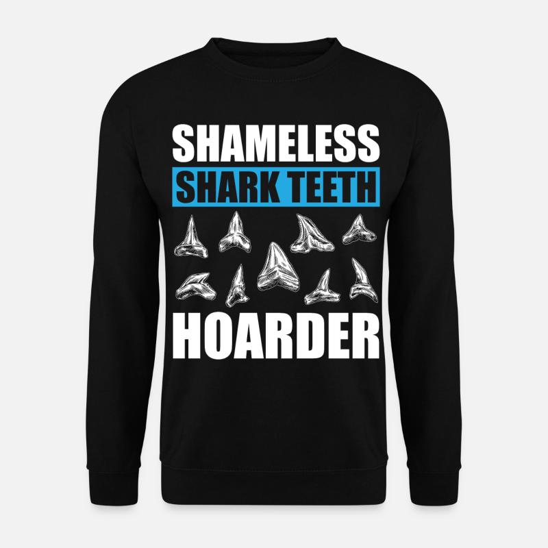 Collecting shark teeth - Unisex Sweatshirt - black