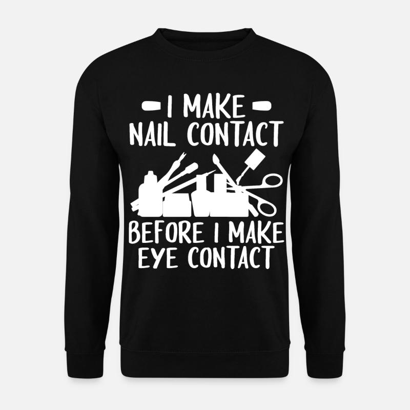 Nagellack - Unisex Pullover - Schwarz