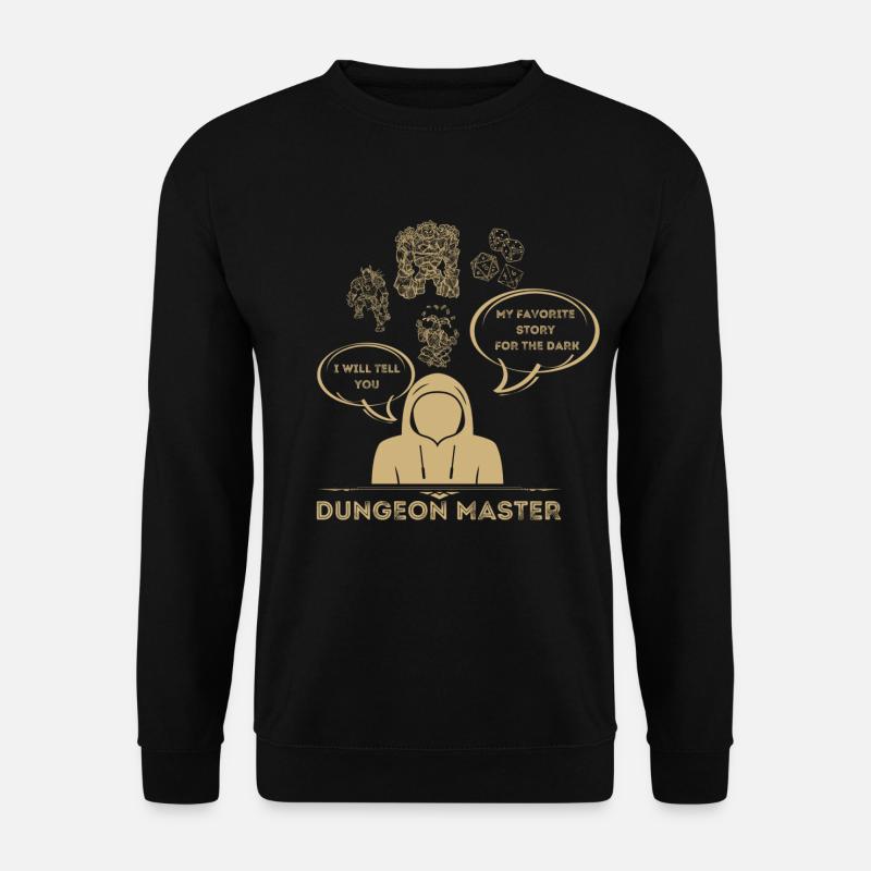 "I WILL TELL YOU" | Dungeon n Dragons, DSA, RPG - Unisex Pullover - Schwarz
