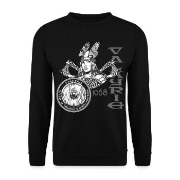 Valkyrie Viking Valkyrie pour les fans de Viking - Sweat-shirt Unisexe - noir - Devant - Alina (178cm) & Michal (187cm)