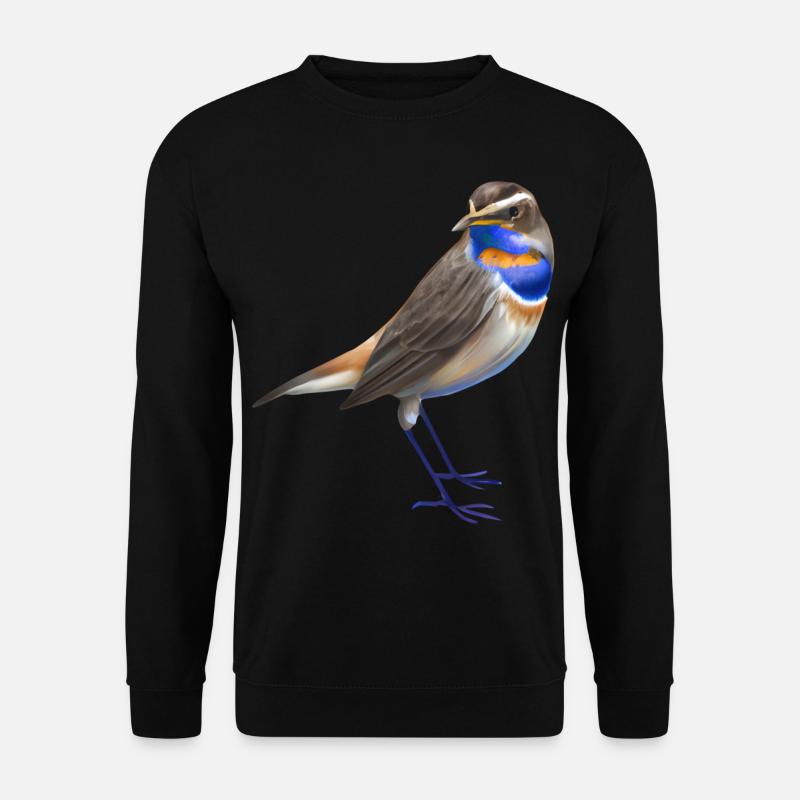 Blaukehlchen Vogel - Unisex Pullover - Schwarz