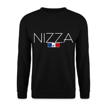 NICE FRANCE HOLIDAY SUMMER PARTY (w) - Unisex Sweatshirt - black - Front - Alina (178cm) & Michal (187cm)