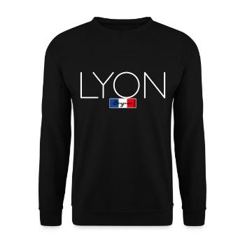 LYON FRANCE HOLIDAY SUMMER PARTY (w) - Unisex Sweatshirt - black - Front - Alina (178cm) & Michal (187cm)