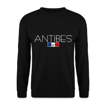 ANTIBES FRANCE HOLIDAY SUMMER PARTY (w) - Sweat-shirt Unisexe - noir - Devant - Alina (178cm) & Michal (187cm)