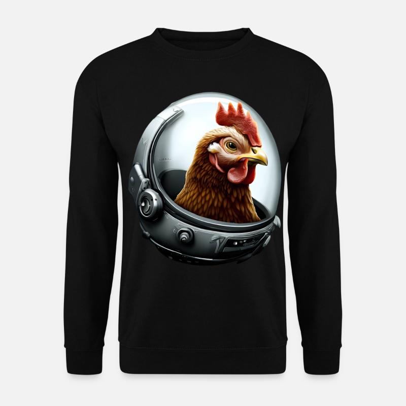 Astronaut Chicken Astronaut Chicken - Unisex Sweatshirt - black