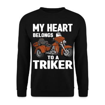 Triker - Unisex Pullover - Schwarz - Vorne - Alina (178cm) & Michal (187cm)