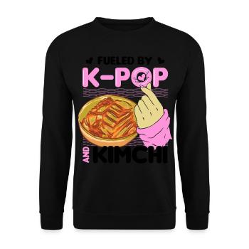 Kimchi Liebhaber Koreanische Küche Essen Geschenke - Unisex Pullover - Schwarz - Vorne - Alina (178cm) & Michal (187cm)