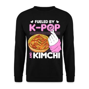 Kimchi Liebhaber Koreanische Küche Essen Geschenke - Unisex Pullover - Schwarz - Vorne - Alina (178cm) & Michal (187cm)