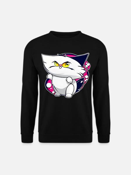 Chat fou - Sweat-shirt Unisexe - noir