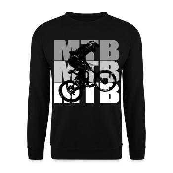 MTB Bike - Unisex Pullover - Schwarz - Vorne - Alina (178cm) & Michal (187cm)