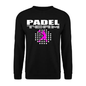 Padel-Mannschaft - Unisex Pullover - Schwarz - Vorne - Alina (178cm) & Michal (187cm)