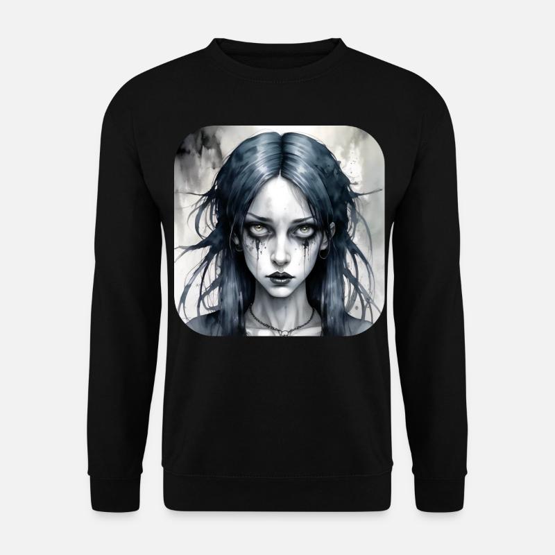 Fille punk gothique cool - Sweat-shirt Unisexe - noir