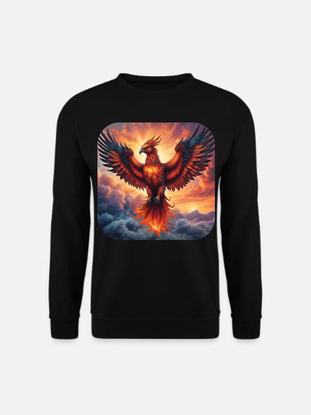 Proud Phoenix of Fire - Unisex Sweatshirt - black