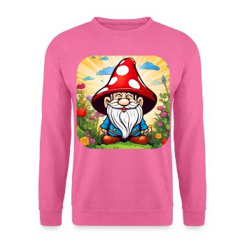 Niedlicher Fliegenpilz Kobold - Unisex Pullover - Pink - Vorne
