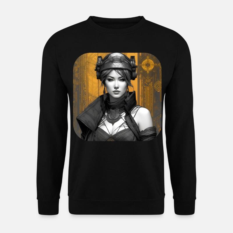 Cooles Fantasy Girl - Unisex Pullover - Schwarz