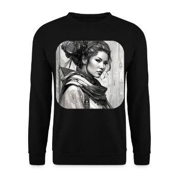 Fille fantastique cool - Sweat-shirt Unisexe - noir - Devant - Alina (178cm) & Michal (187cm)