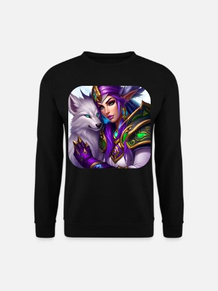 Proud Fantasy Elf Warrior - Unisex Sweatshirt - black