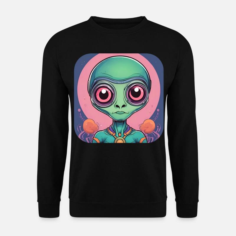 Cute Science Fiction Alien - Unisex Sweatshirt - black