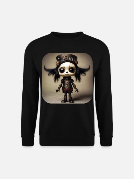 Fille Steampunk Gothique Cool - Sweat-shirt Unisexe - noir
