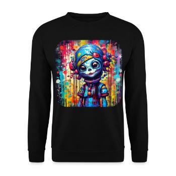 Poupée fille gothique cool - Sweat-shirt Unisexe - noir - Devant - Alina (178cm) & Michal (187cm)