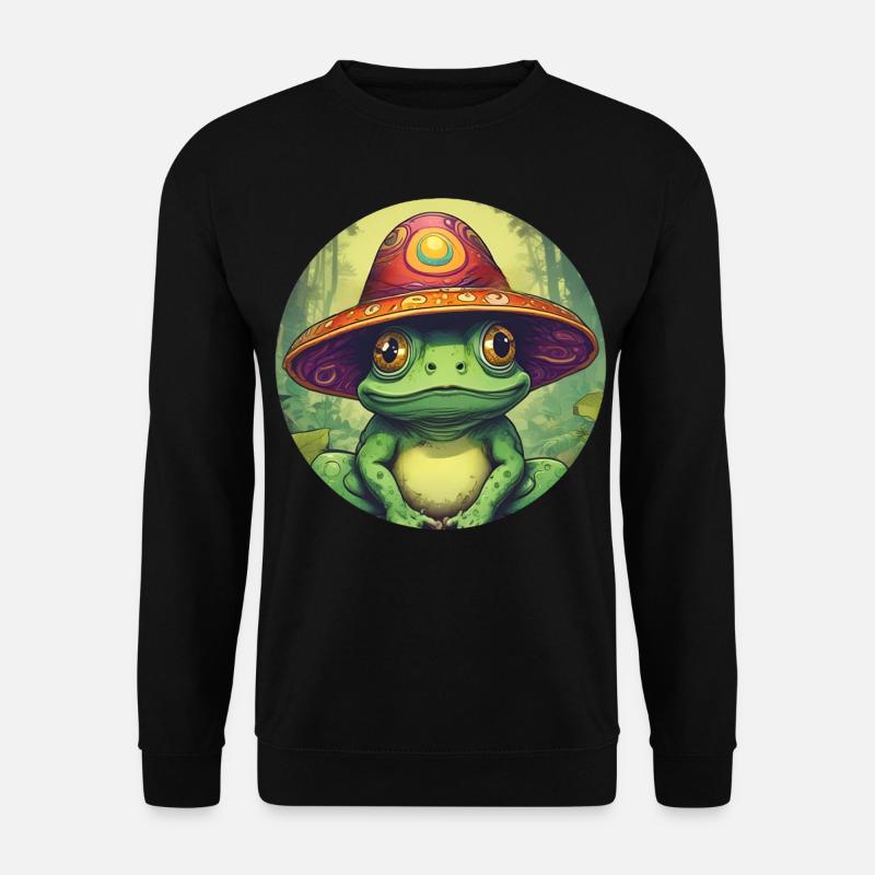 Psychedelic Frog II - Unisex Sweatshirt - black
