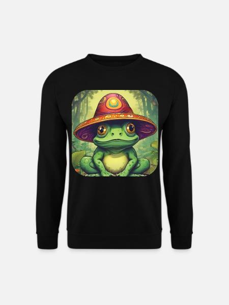 Psychedelic Frog I - Unisex Sweatshirt - black