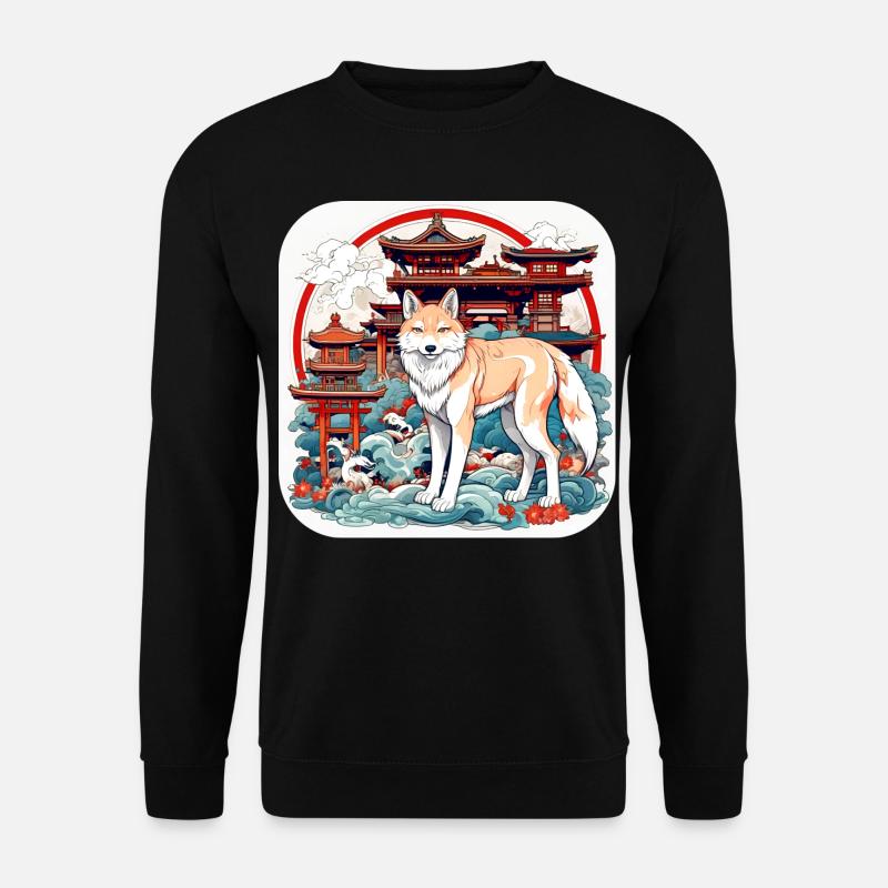 Asian Fox - Unisex Sweatshirt - black