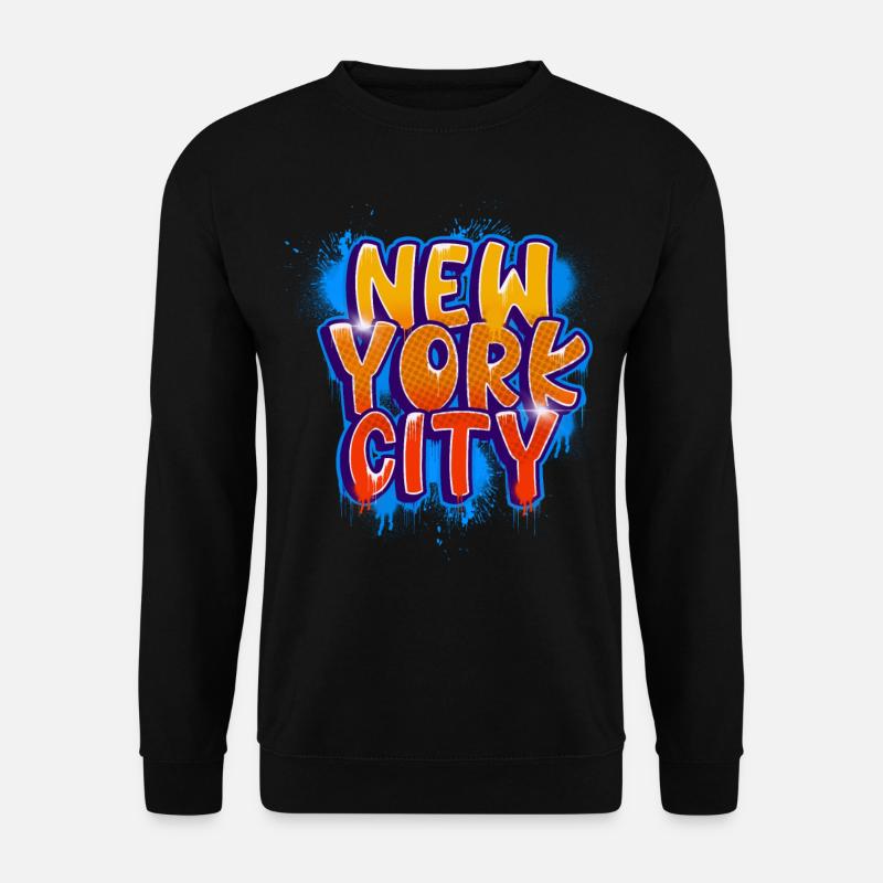 New York Graffiti - Unisex Pullover - Schwarz
