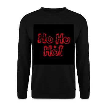 HoHoHo! - Unisex Pullover - Schwarz - Vorne - Alina (178cm) & Michal (187cm)