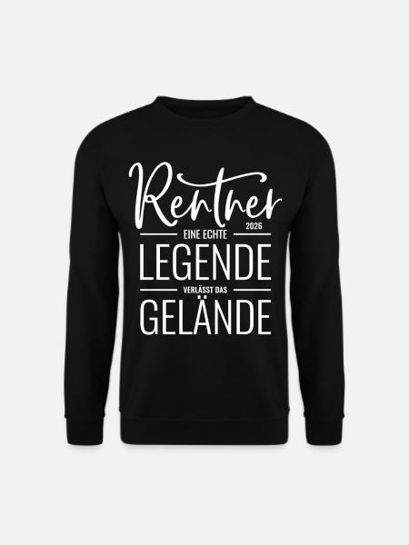 Rentner 2026 - Eine Legende verlässt das Gelände - Unisex Pullover - Schwarz