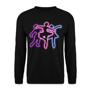 Ballerina Ballet Dancer Dancing Ballet - Unisex Sweatshirt - black - Front - Alina (178cm) & Michal (187cm)